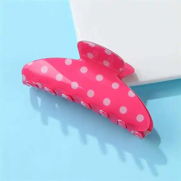 Retro Polka Dot Claw Clip