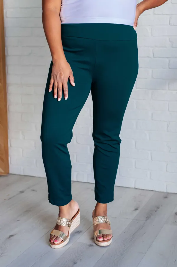 Magic Ankle Crop Skinny Pants In Hunter