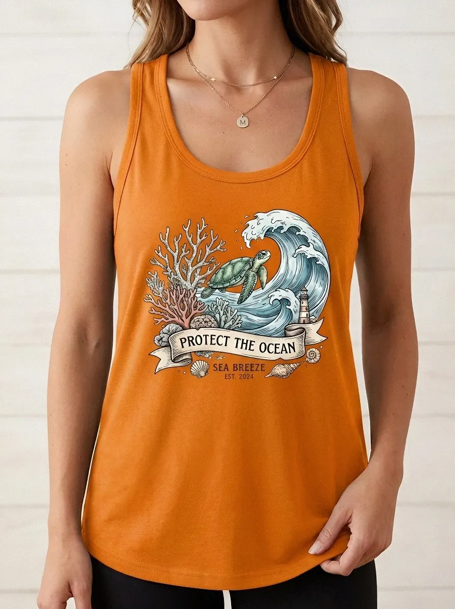 Ocean Lover Sea Tank Top Fresh