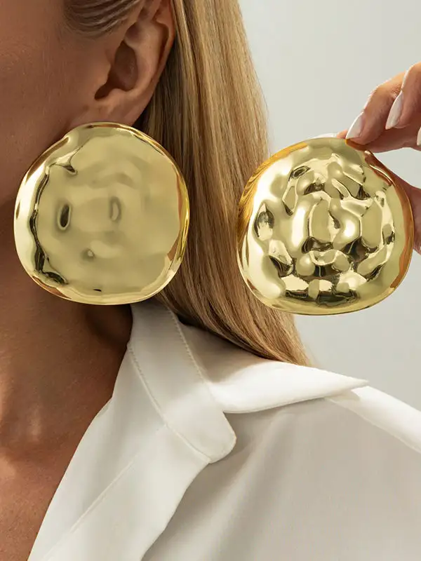 Refined Leaf Accent Earrings