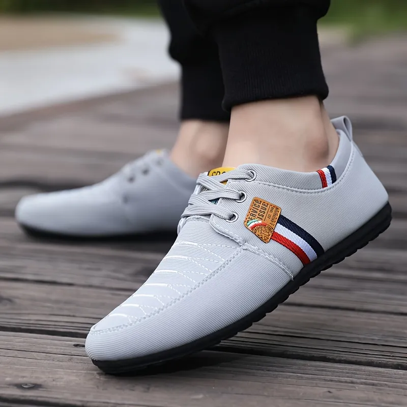 Striped Low Sneakers