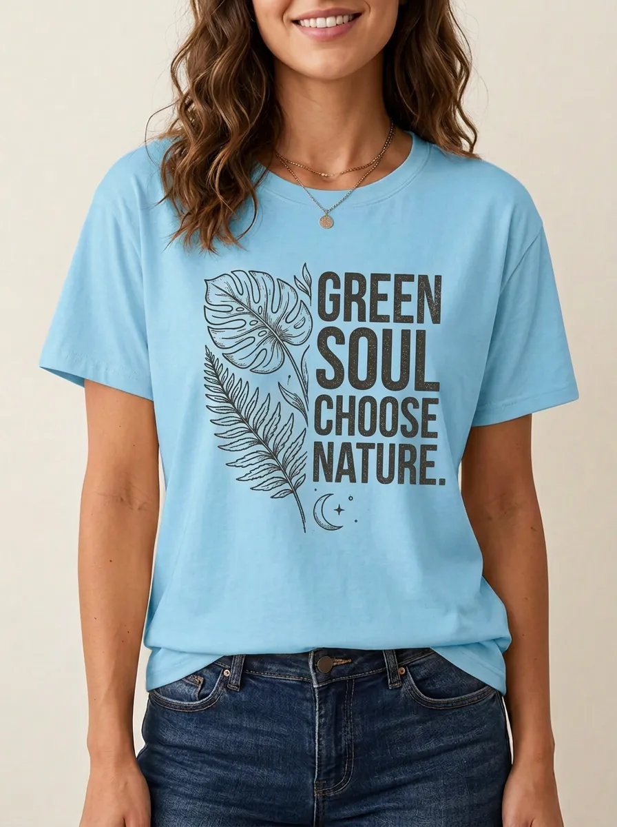 Nature Lover Soul Monstera Fern T-Shirt