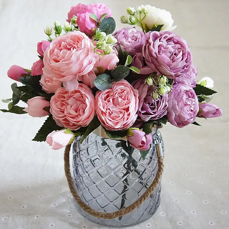 Artificial Peony Bouquet
