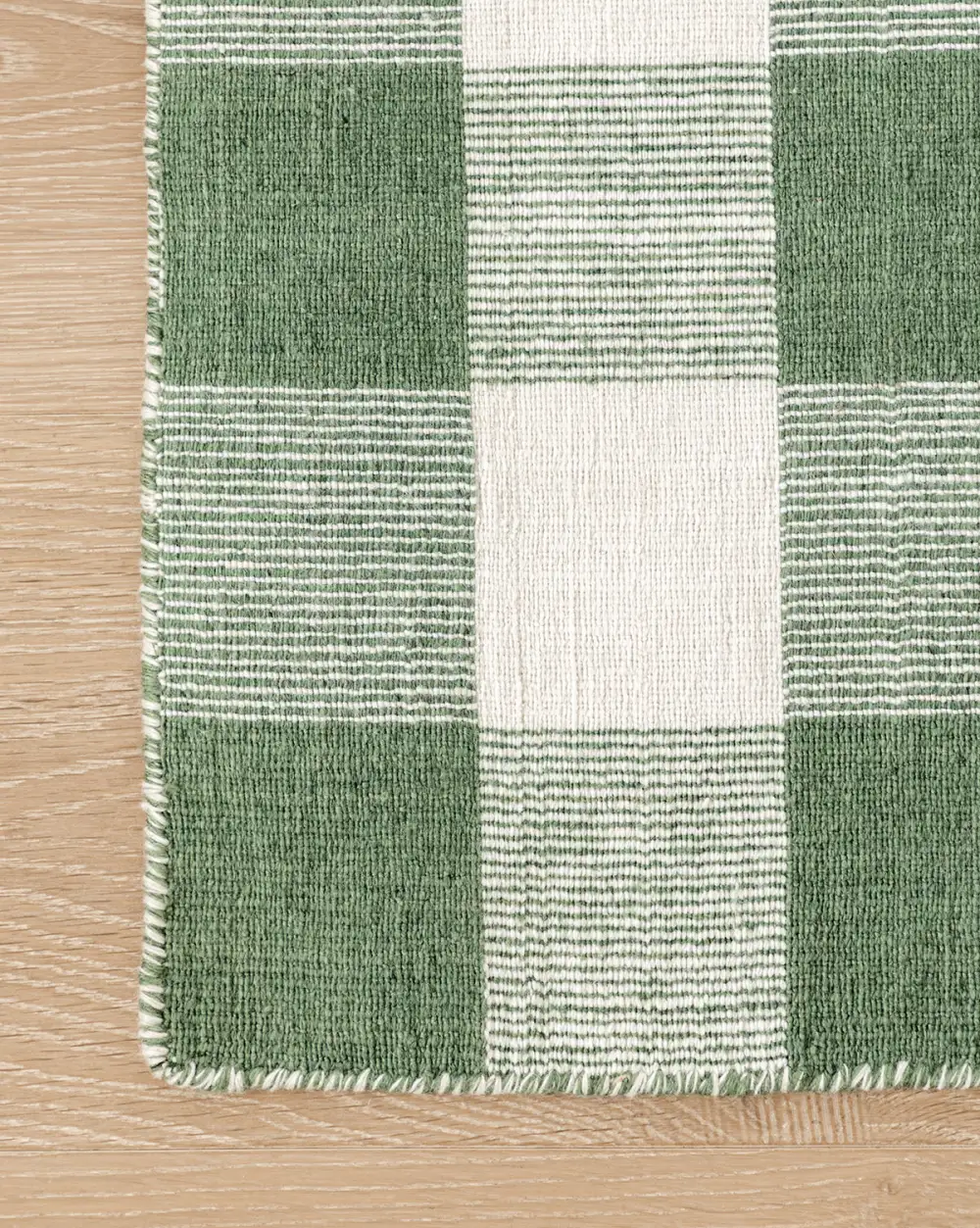 Checker Handwoven Polyester Indoor-Outdoor Area Rug