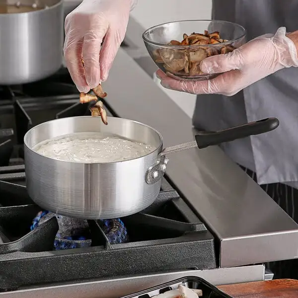 Compact Aluminum Sauce Pan with Silicone Handle