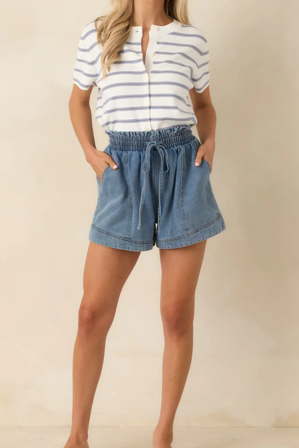 Denim First Casual Shorts