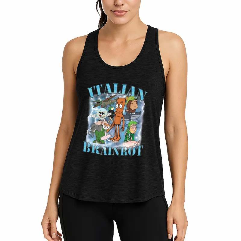 Brainrot Humor Athletic Tank