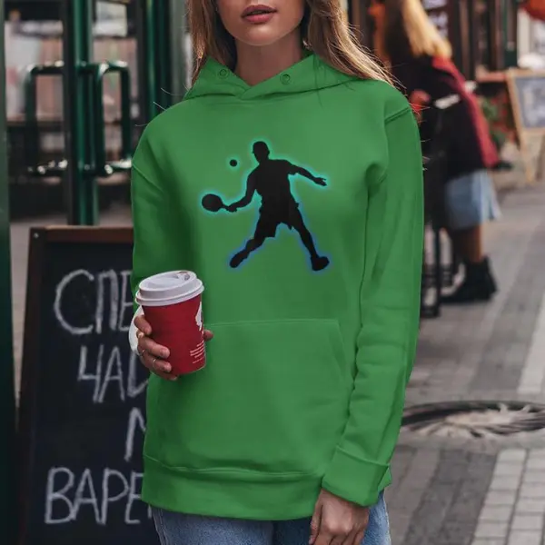 Player Glow Cool Graphic For Women Hoodie