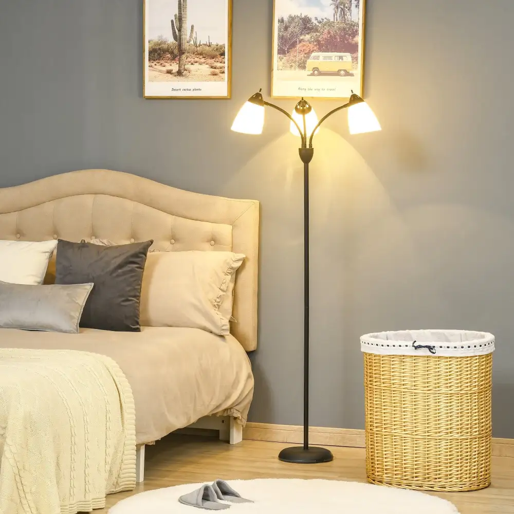 Corner Adjustable Arc Tree Floor Lamp