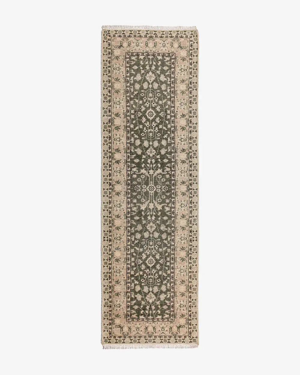 Durable-Weave Hand-Knotted Wool Area Rug