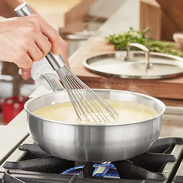 Tri Ply Stainless Steel Saucier Pan with Cover
