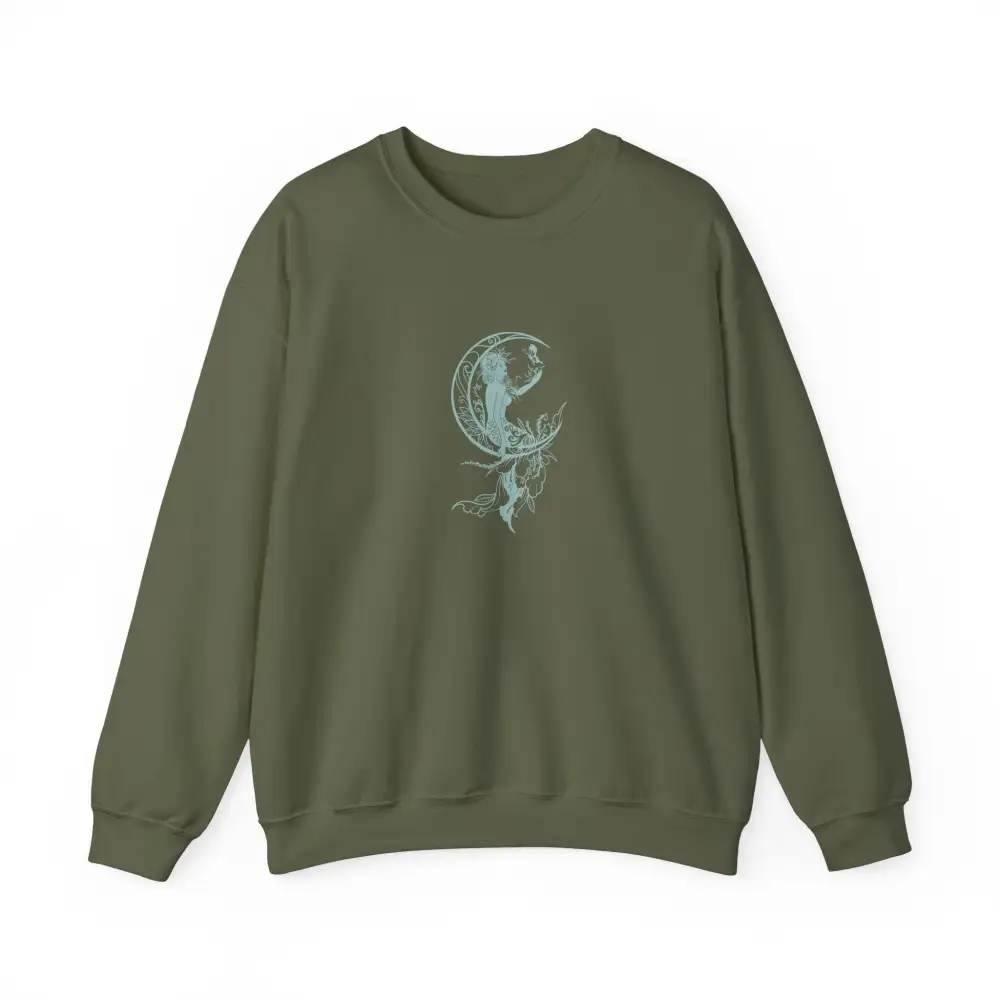 Mermaid Moon Graphic Crewneck Sweatshirt