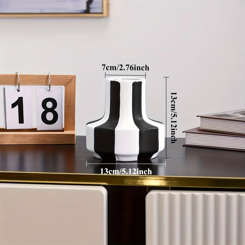 Modern Striped Decor Vase