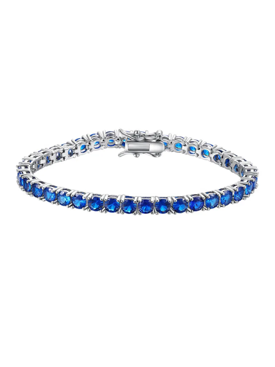 Eloise Blue Spinel Tennis Bracelet