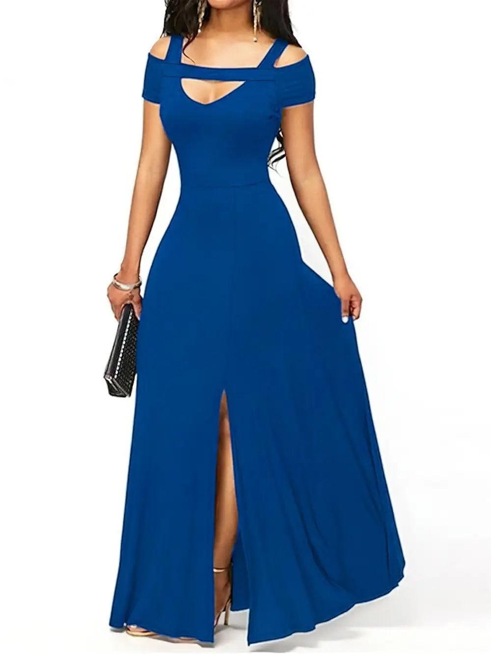 Strapless Wrap Maxi Dress