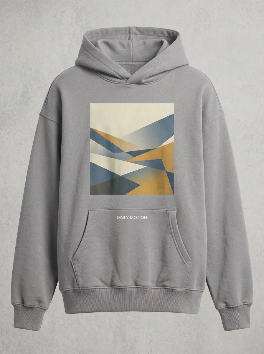 Abstract Mountain Landscape Motion Hoodie