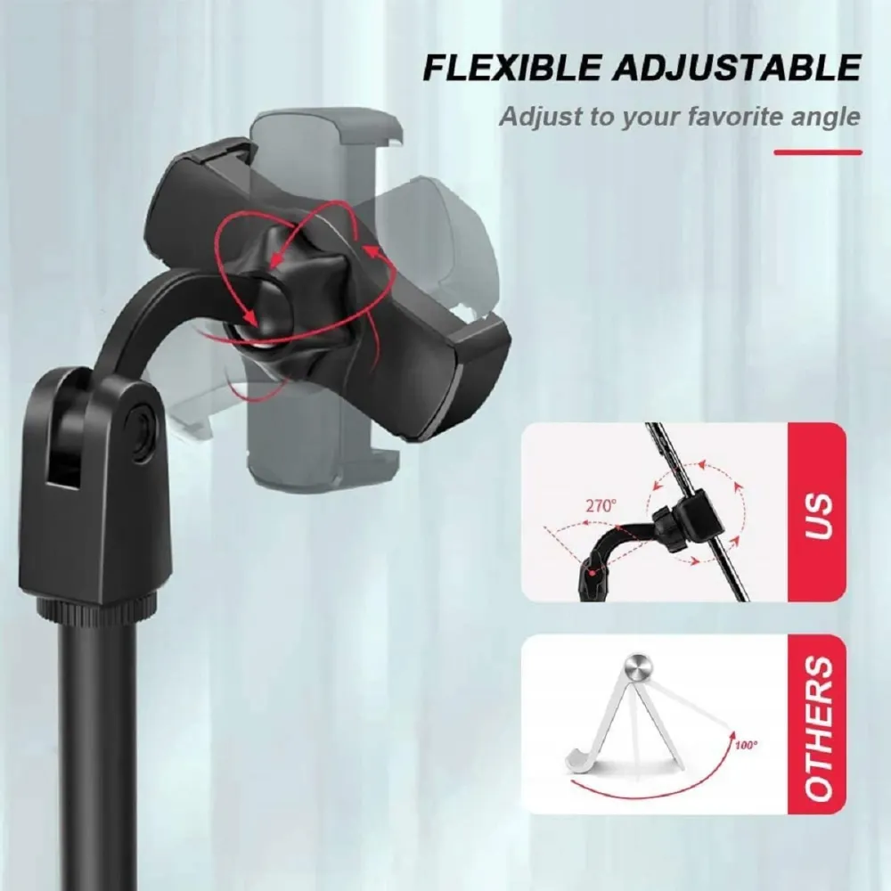 Desktop Height Adjustable Portable Plastic Mobile Holder Stand