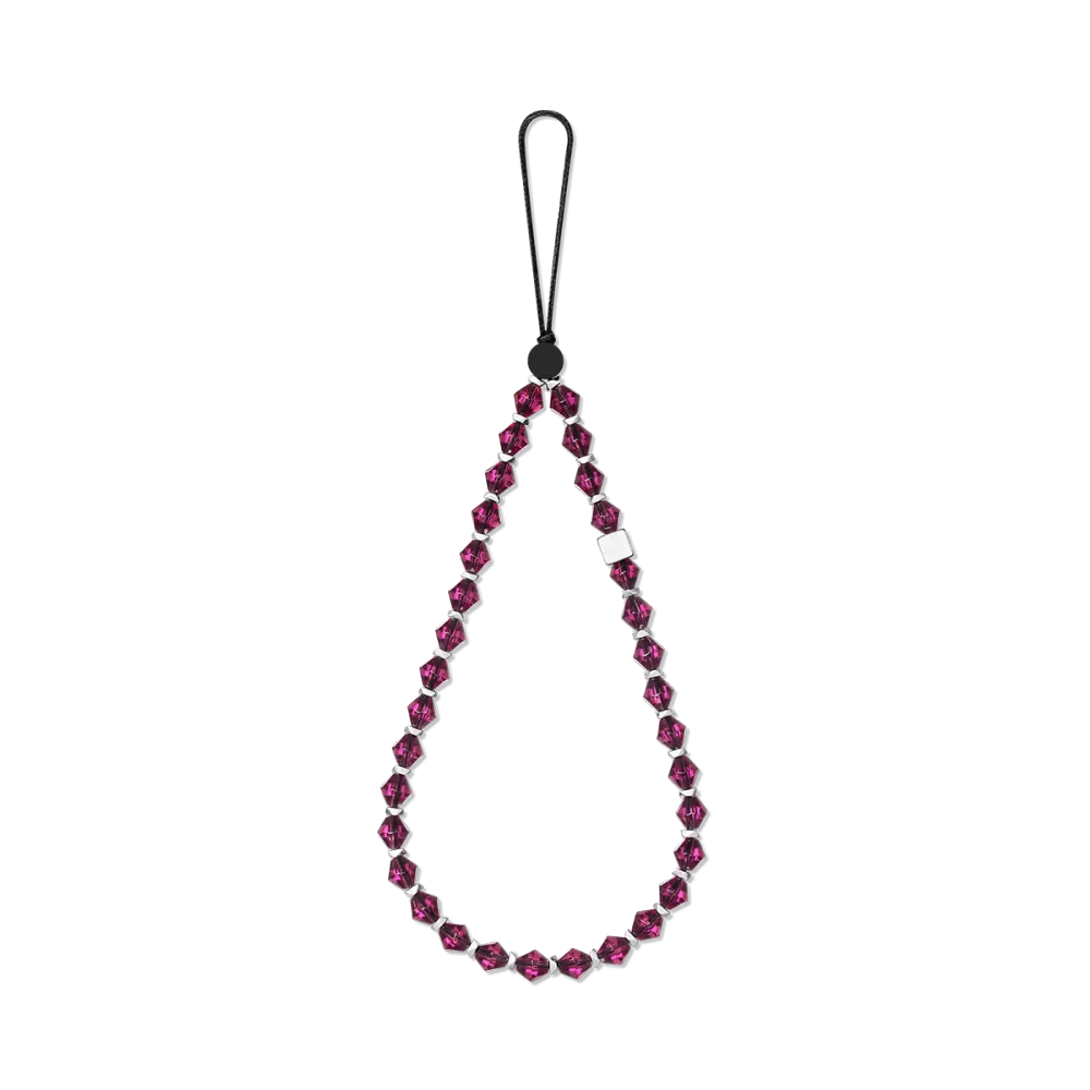 Charming Crystal Beaded Phone Charm Strap