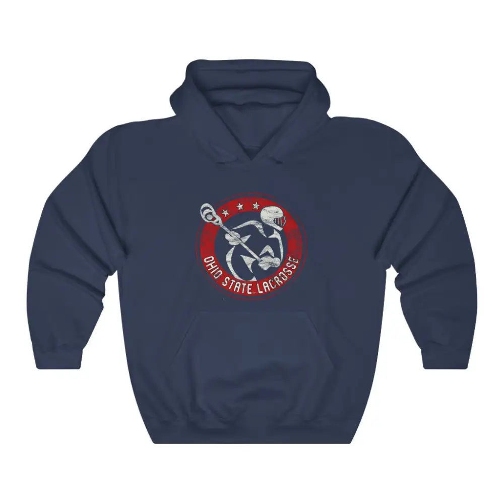 Everyday Vintage Player Lacrosse Graphic Pullover Hoodie