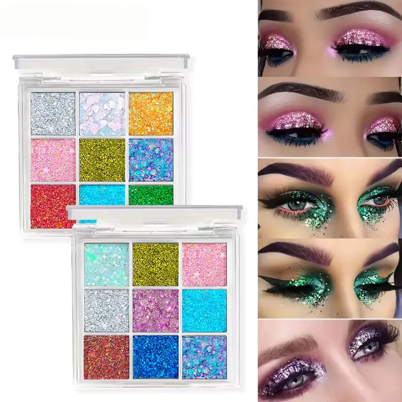 Colorful Glitter Eyeshadow Palette