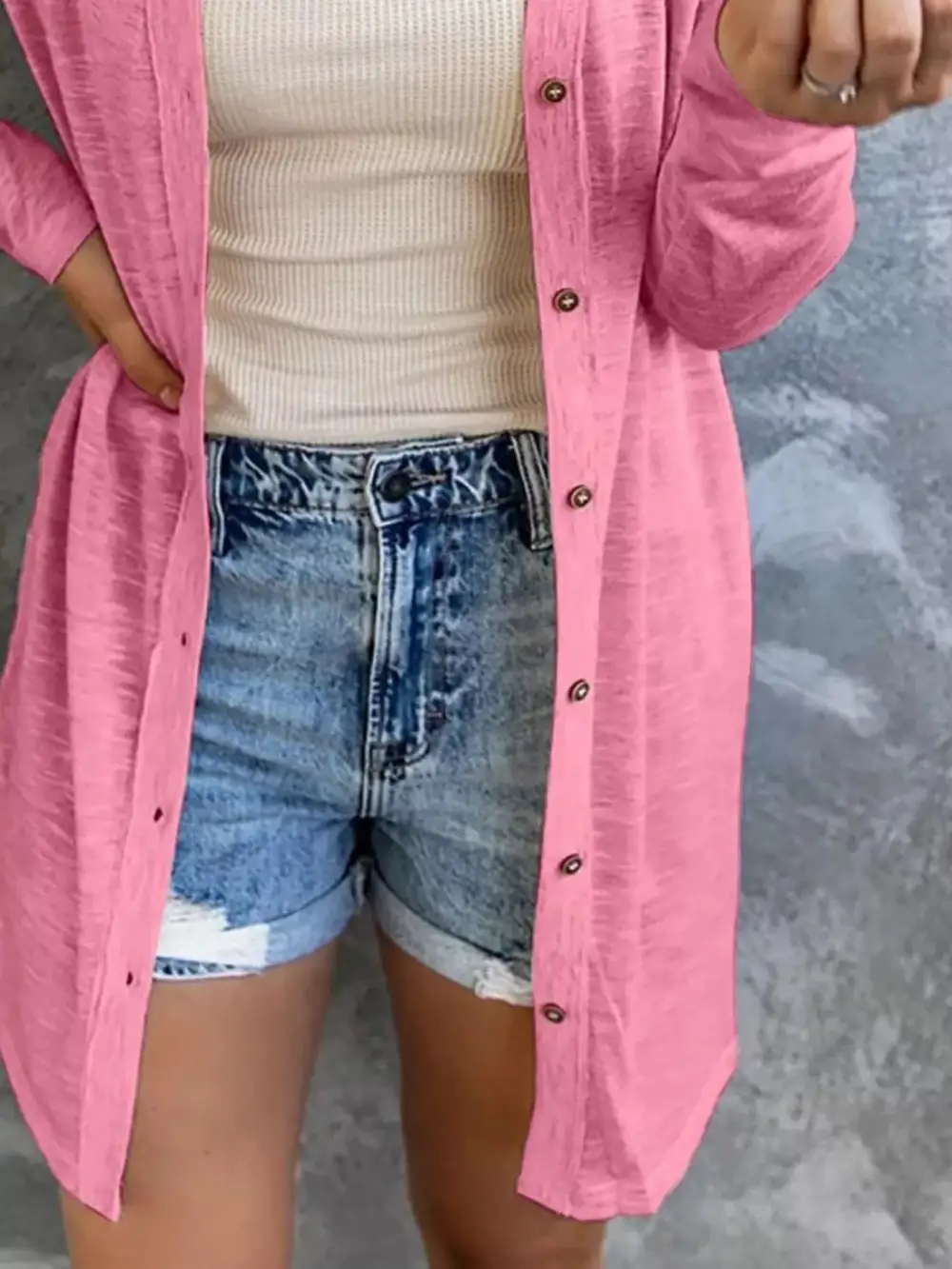 Lightweight Button-Down Cardigan