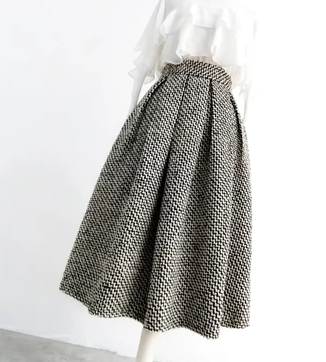 Polished Easy High Waist Skirt
