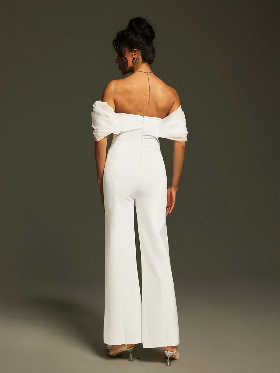 Emelia Off Shoulder Bandage Jumpsuit