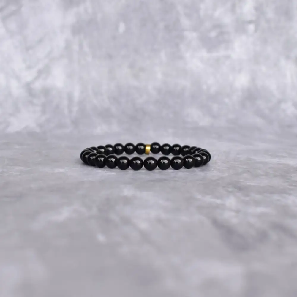 Minimal Tourmaline Bead Bracelet
