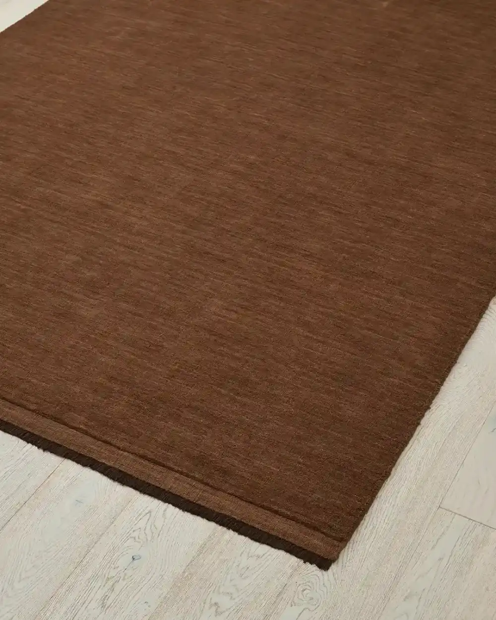 Wool Bordered Contemporary Layered Area Rug