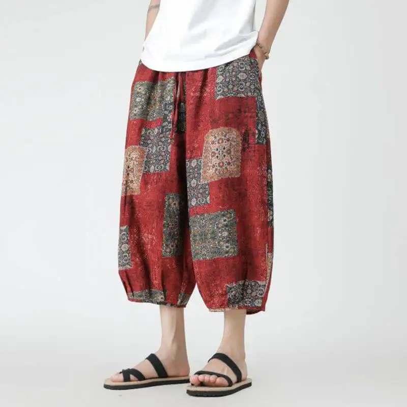 Patchwork Pocketed Pants