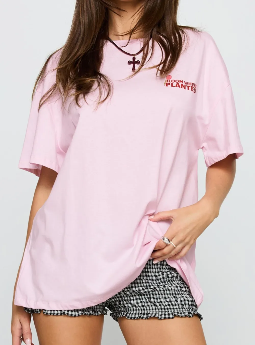 Flower Chart Oversized Graphic Tee