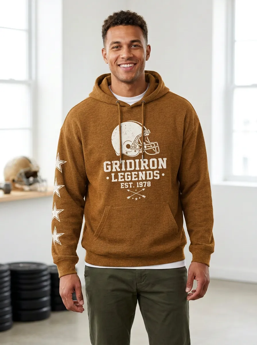 Men's Football Gridiron Legends Helmet Star Hoodie