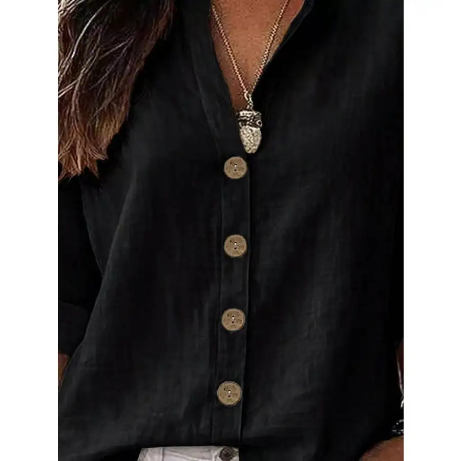 Soft Button Up Long Sleeve Shirt