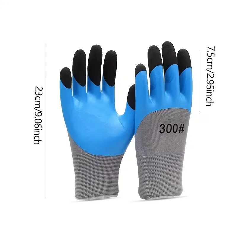 Non-Slip Rubber Coated Gloves