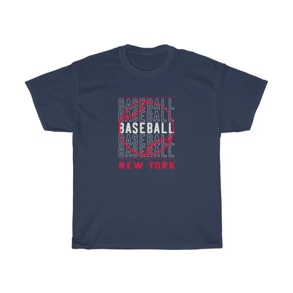 Baseball New York with Red Baseball Graphic T-Shirt