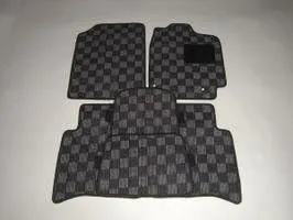 Car Floor Mats for Toyota bB 30 Series Car Floor Mats, For February 2012 - December 2007 Only, Checkered, Red and Black