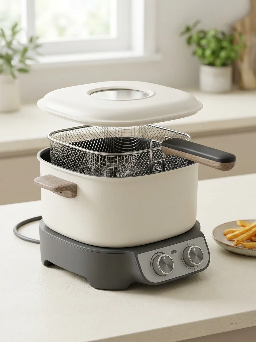 Electric Minimal Deep Fryer