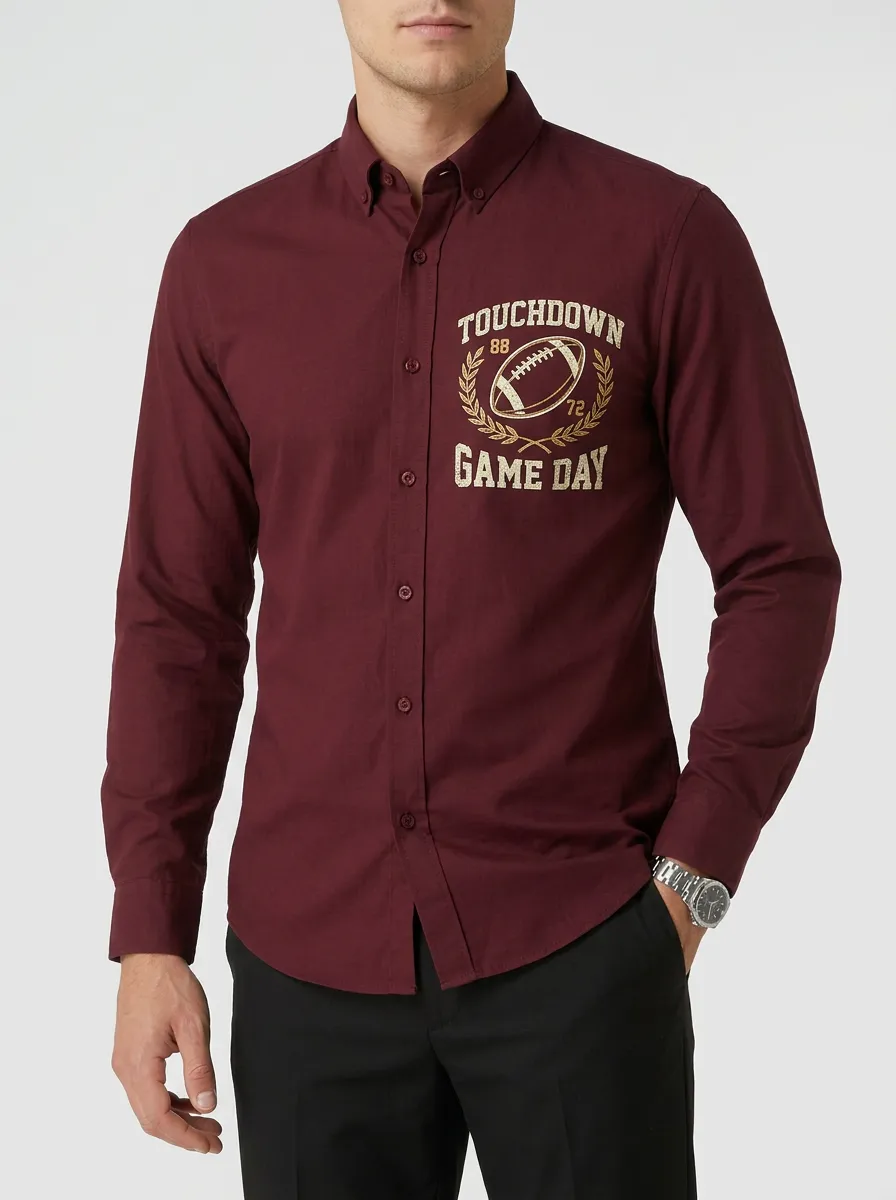 Football Graphic Casual Shirt