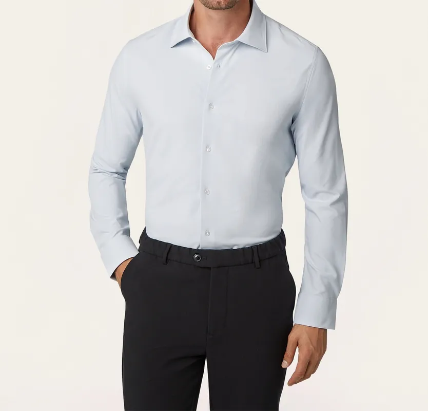Non-Iron Classic Shirt Light Blue