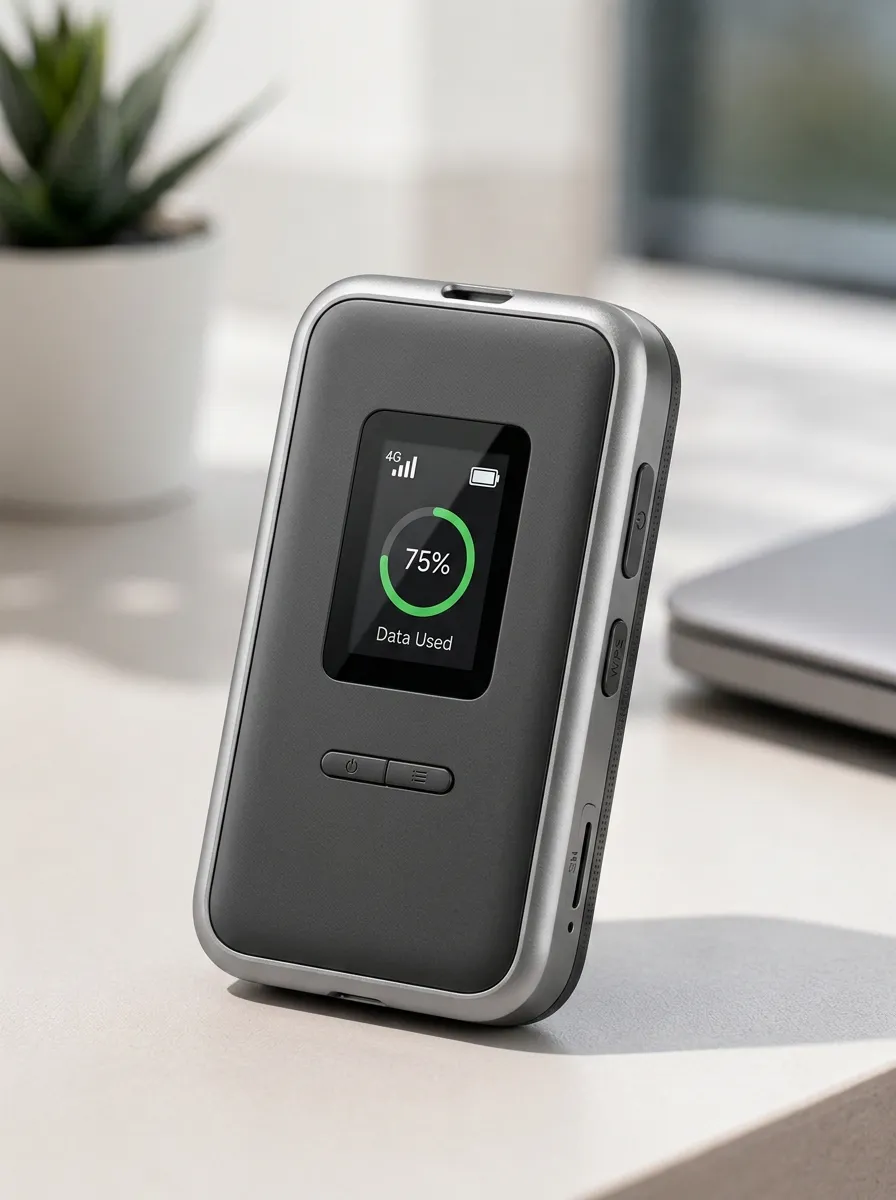 4G Data Display Pocket WiFi Hotspot