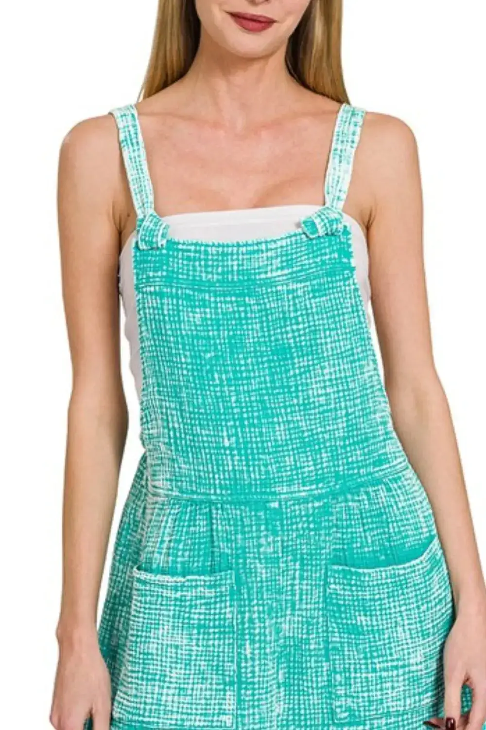 Woven Double Gauze Acid Washed Romper