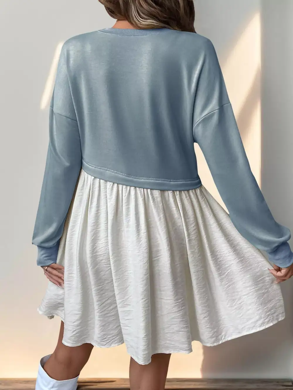 Classic Ruched Casual Dress
