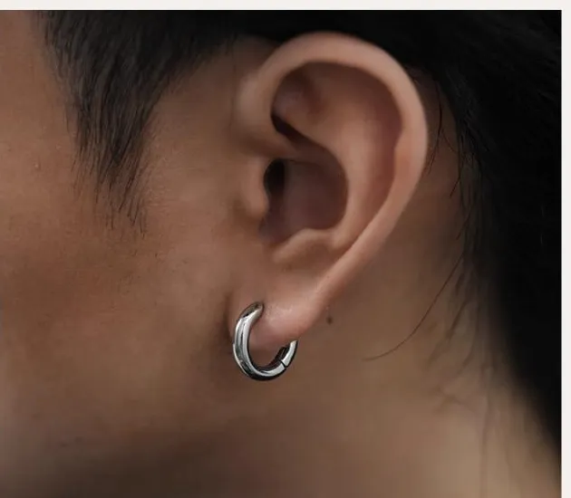 Classic Thick Hoop Earrings