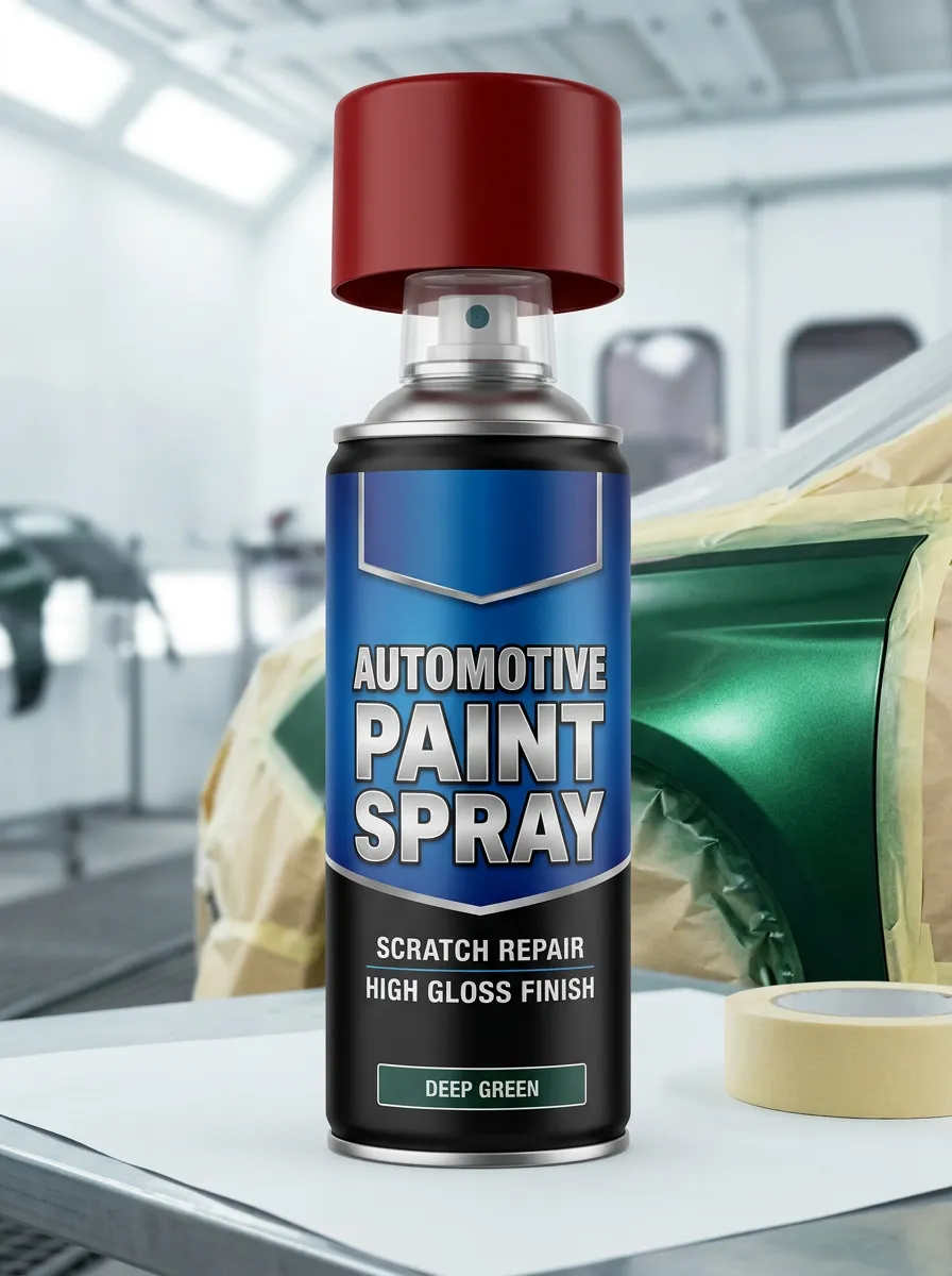 Deep Green Automotive Scratch Repair Paint Spray