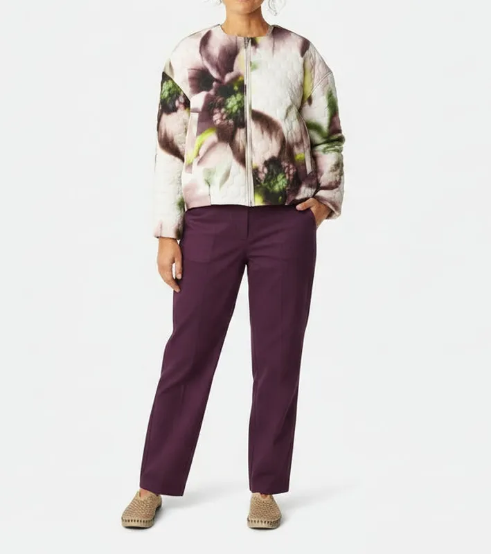 Quilted Button-Front jacket