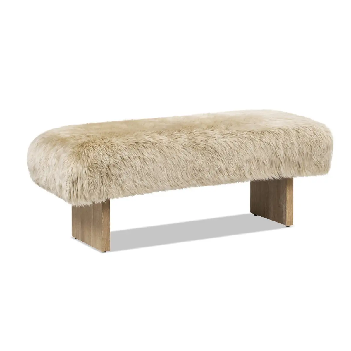 Classic Sheepskin Accent Bench
