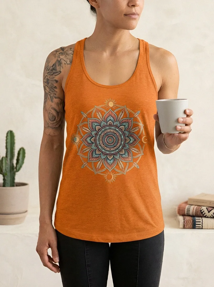 Boho Spiritual Mandala Tank Top Classic