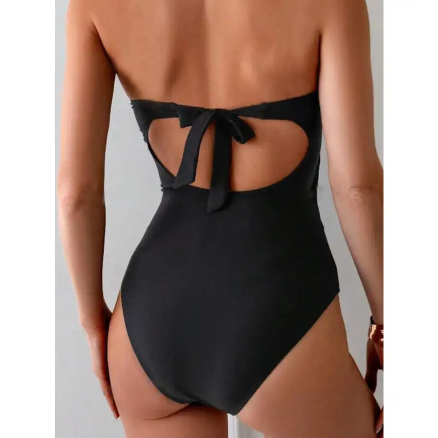 Women's Cutout Sweetheart-Neck One-Piece Swimsuit
