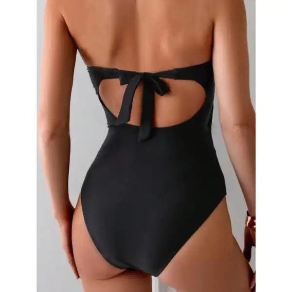 Women's Cutout Sweetheart-Neck One-Piece Swimsuit