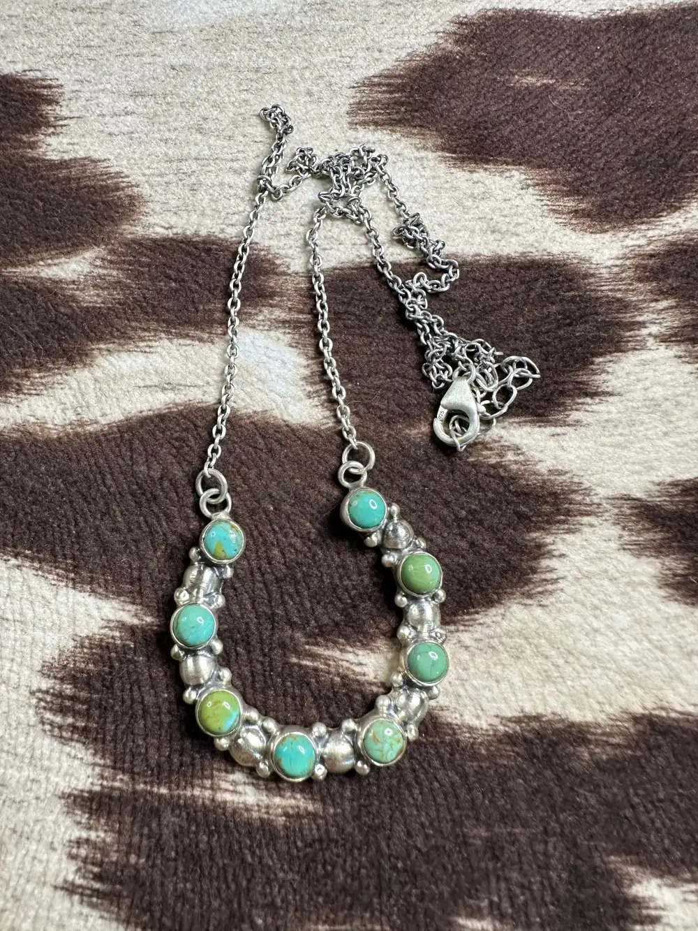Turquoise Sterling Silver Artisan Necklace